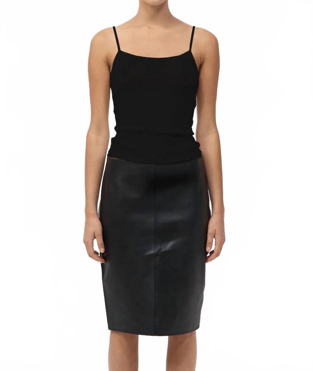 NEW ST. AGNI baby wool cami top in black